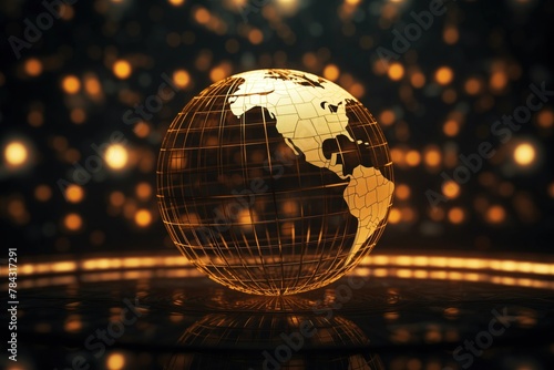 Info exchange orb, America lit, worldwide mesh