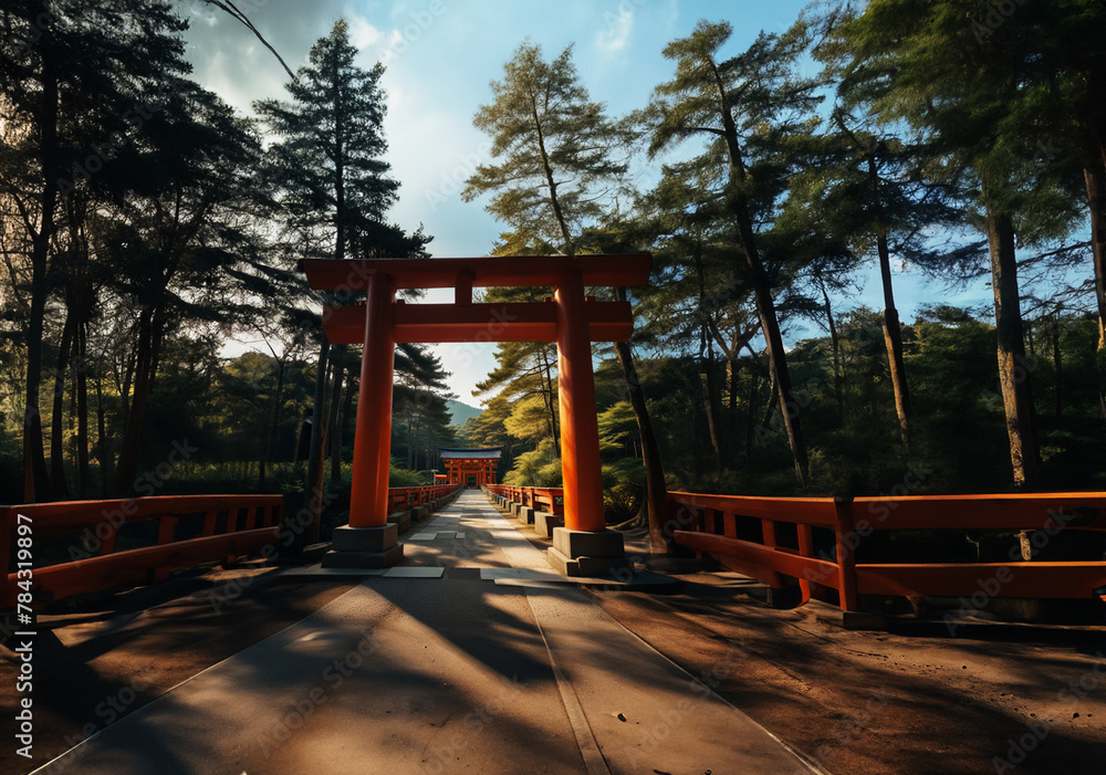 Torii gates come in various sizes and designs across Japan. Torii gates come in various sizes and designs across Japan.