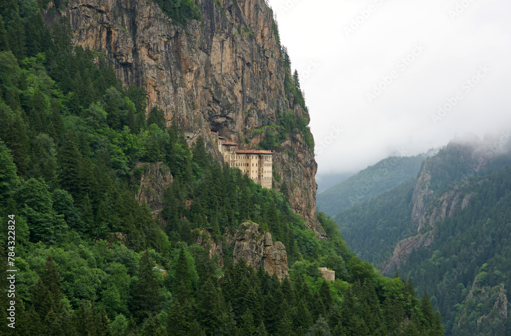 Located in Trabzon, Turkey, the Sumela Monastery was built in 386.
