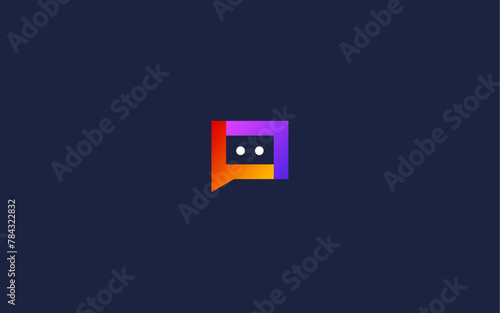 letter l with chat logo icon design vector design template inspiration