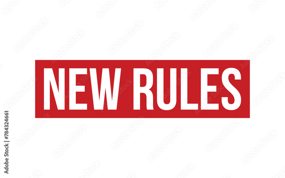 Red New Rules Rubber Stamp Seal Vector Red New Rules Rubber Stamp Seal Vector
