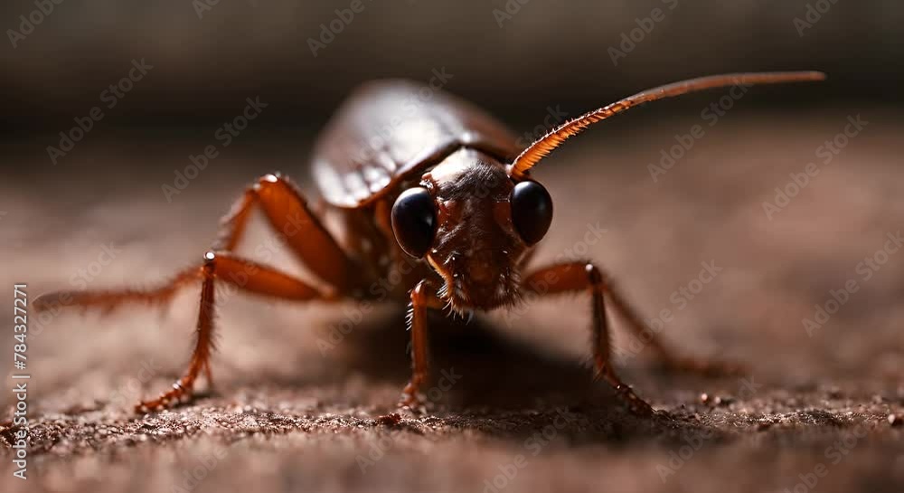 Close up of a cockroach. Close up of a cockroach.