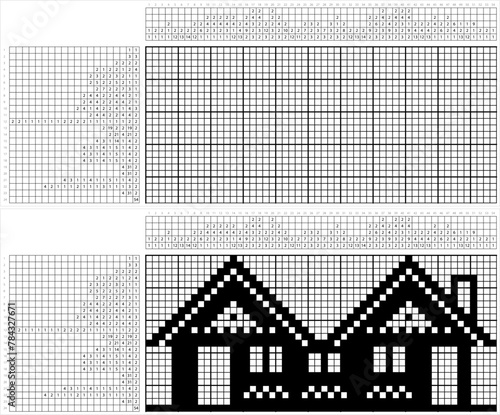 Home Icon Nonogram Pixel Art M_2112002