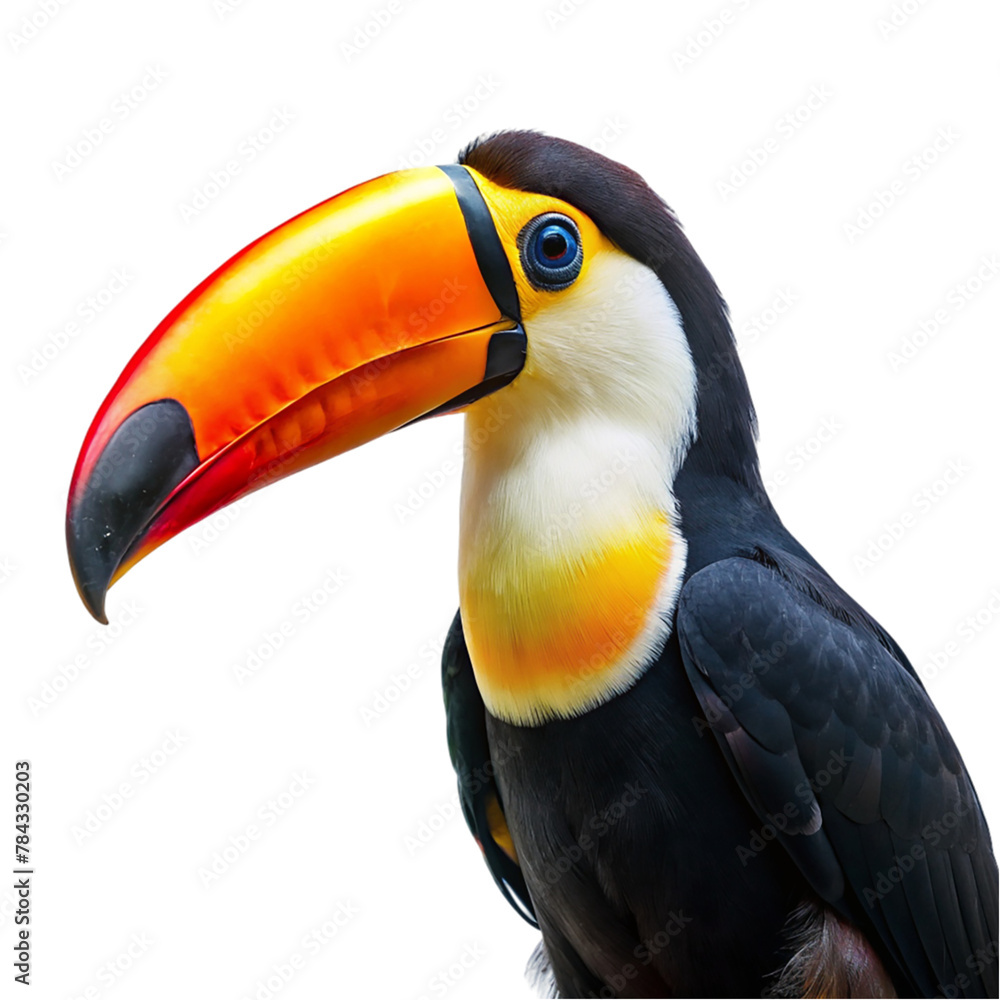 Naklejka premium Toucan isolated on transparent background