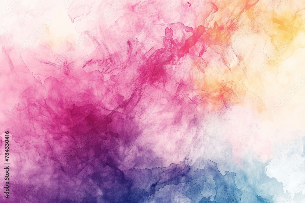 Ethereal Clouds of Pink and Blue Watercolor. Ethereal Clouds of Pink and Blue Watercolor.