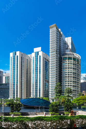 Kuala Lumpur city in Malaysia, beautiful cityscape on a bright sunny day.