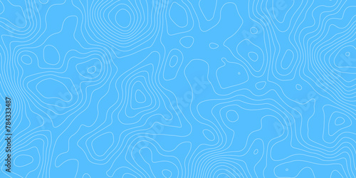 Sky blue background white stroke vector design abstract texture topology topography