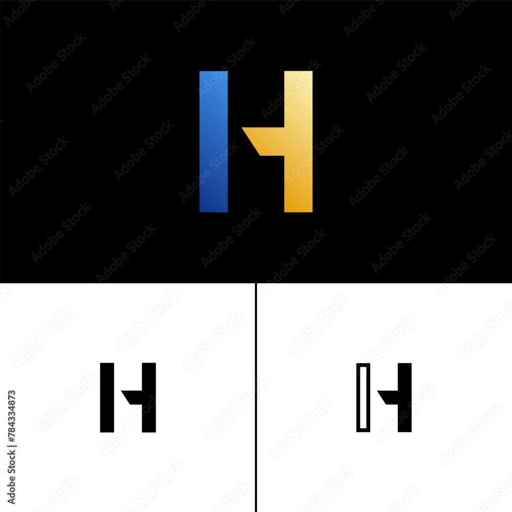 Fototapeta premium Letter set alphabet tech font