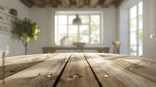 dining table closeup with blur background