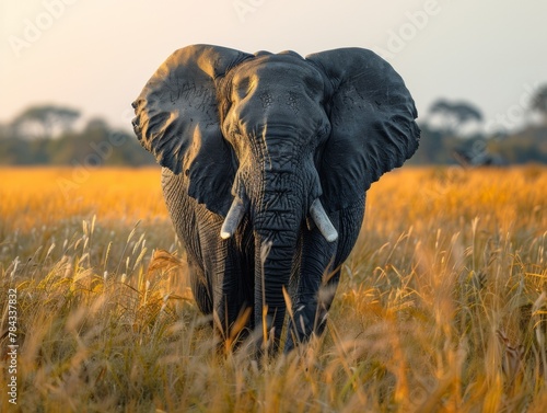 Obraz na płótnie Wildlife Conservation Projects with an elephant