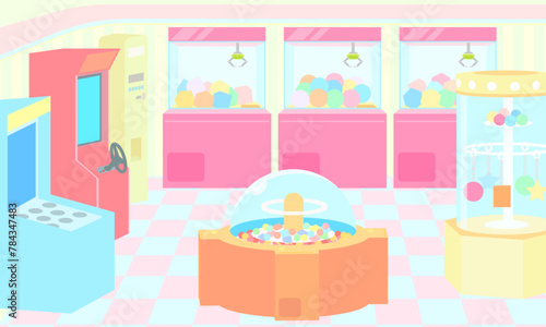 ゲームセンターのイラスト
