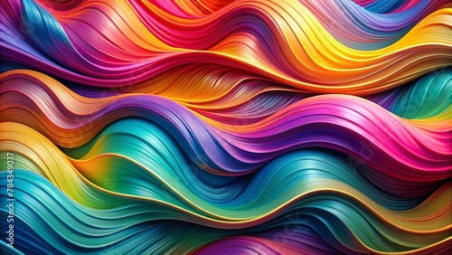 Colorful fluid shapes