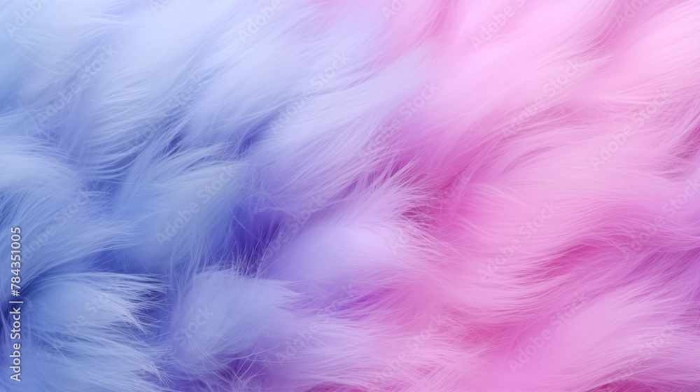 a colorful furry texture, a pink and blue one with purple tones