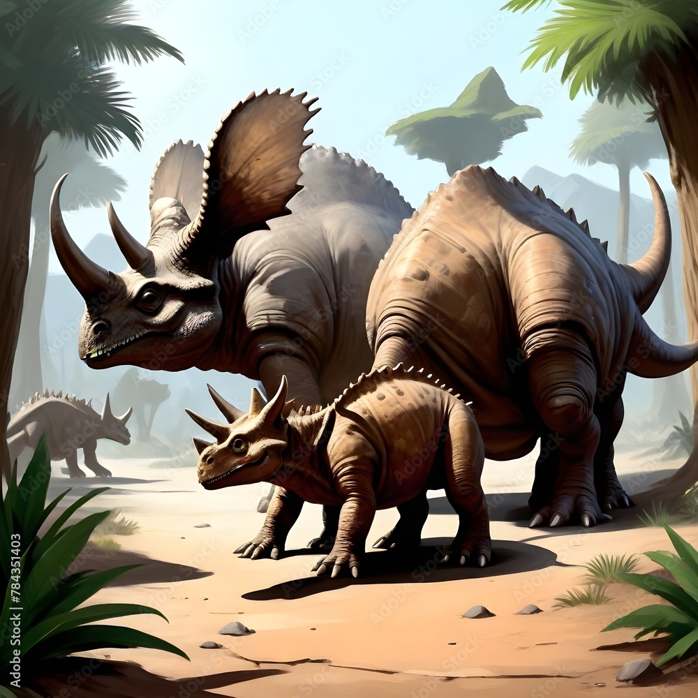 Fototapeta premium Tyrannosaurus dinosaur 3d render 