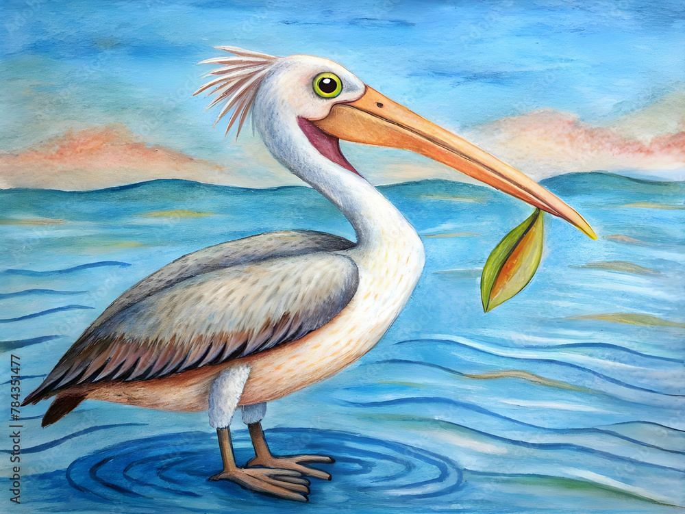 Fototapeta premium pelican pick