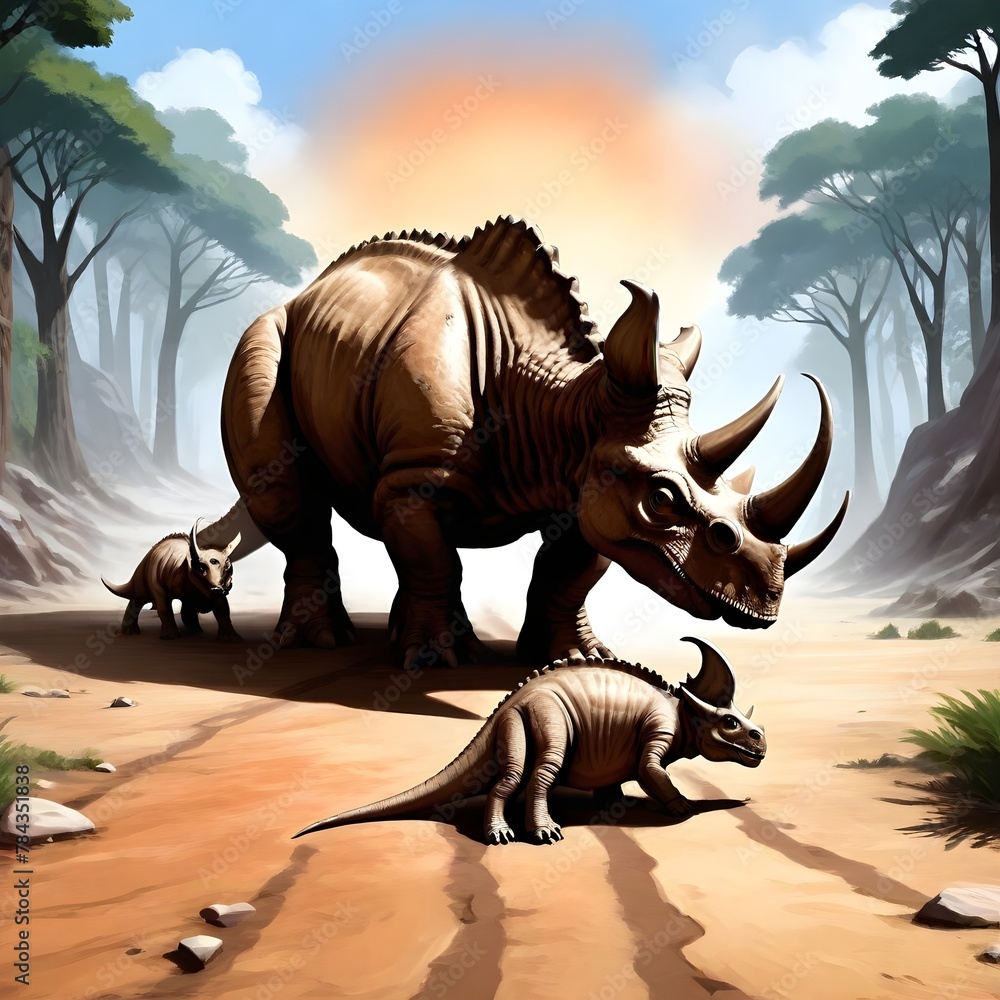 Fototapeta premium Tyrannosaurus dinosaur 3d render