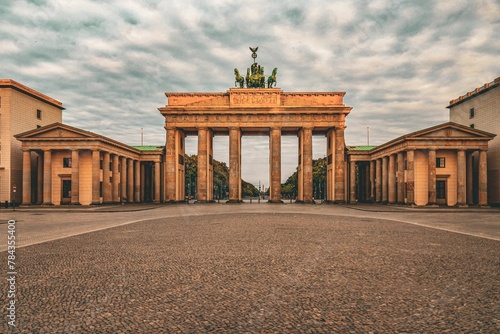 Beautiful shot of the Brandenburger Tor in Berlin
