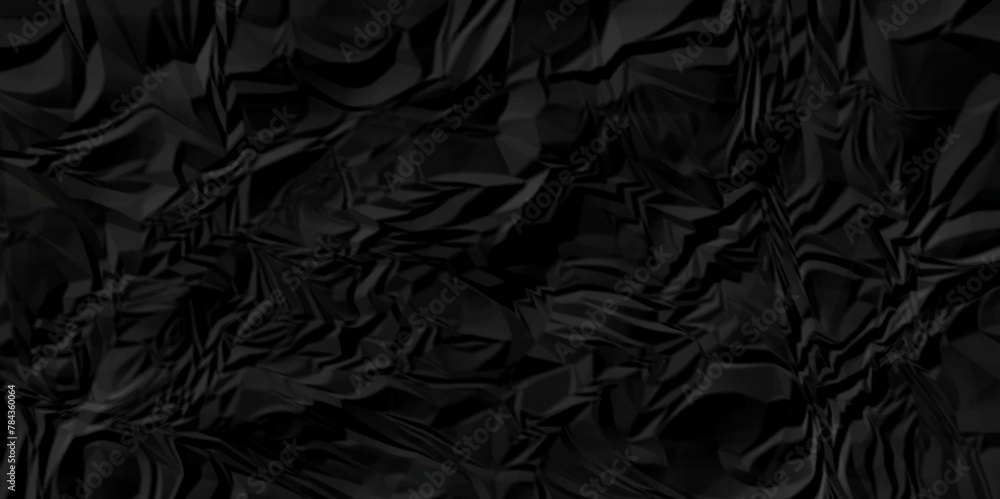 Dark black crumple paper wrinkled poster template ,blank glued creased paper texture background. black paper crumpled backdrop background. used for cardboard. Dark black crumple paper wrinkled poster template ,blank glued creased paper texture background. black paper crumpled backdrop background. used for cardboard.