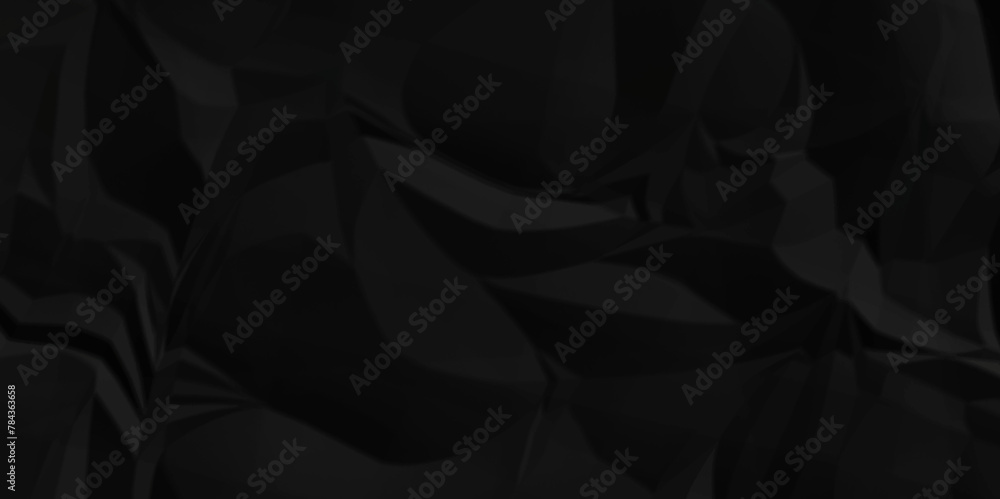 Dark black crumple paper wrinkled poster template ,blank glued creased paper texture background. black paper crumpled backdrop background. used for cardboard.	
 - obrazy, fototapety, plakaty 