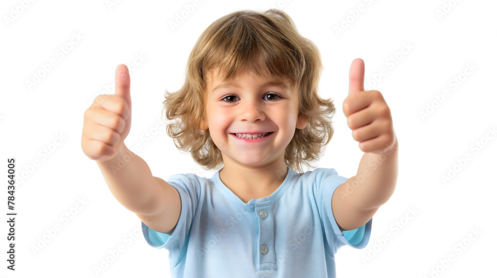 Happy positive little toddler boy with thumbs up smiling, like sign. Good hand gesture, studio portrait, okay and trust concept for successful kid. Approval or agreement, yes, transparent background Happy positive little toddler boy with thumbs up smiling, like sign. Good hand gesture, studio portrait, okay and trust concept for successful kid. Approval or agreement, yes, transparent background