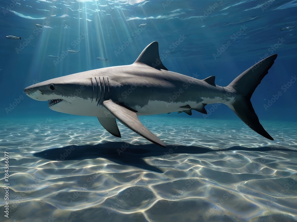 Fototapeta premium shark in the sea