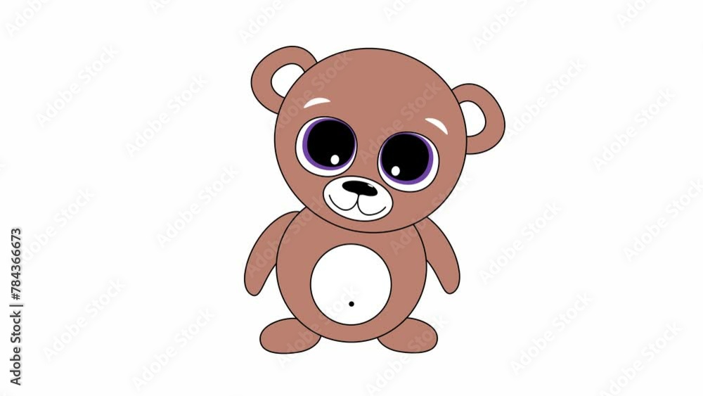 animation of a cartoon dancing bear animation of a cartoon dancing bear