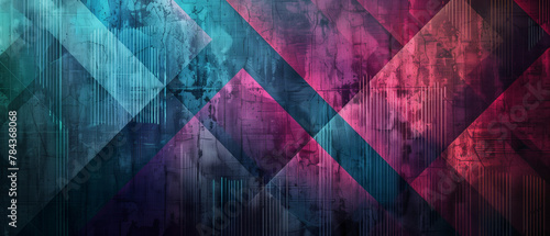 Vibrant Geometric Background with Abstract Patterns and Multicolored Textures