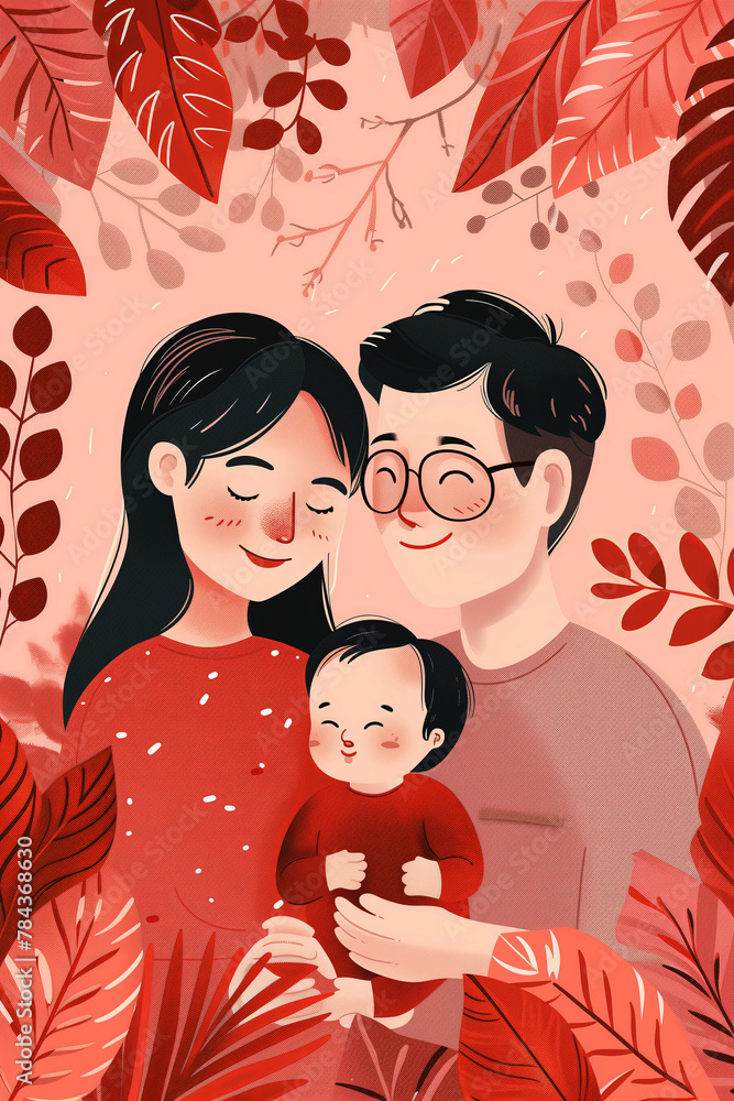 Background of happy family enjoying Background of happy family enjoying