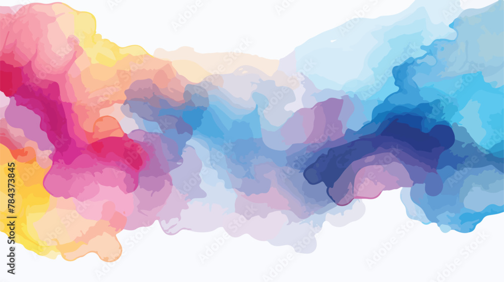 Abstract watercolor background .. 2d flat cartoon v