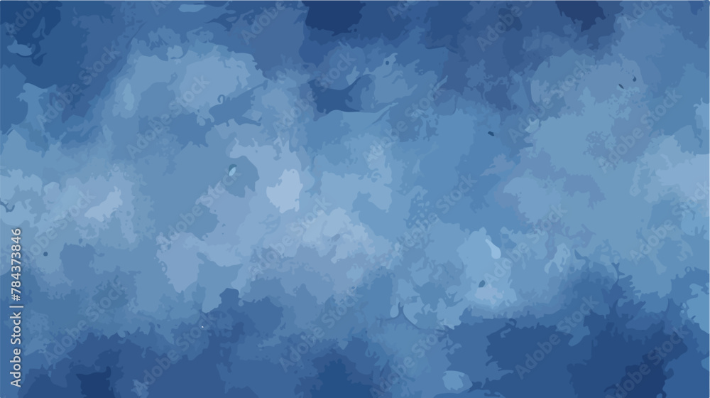 Abstract watercolor paint background dark blue colo
