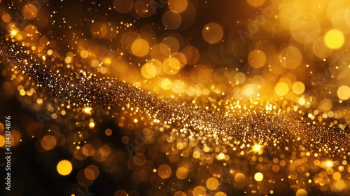 golden glitter texture Colorfull Blurred abstract background for birthday, anniversary, wedding,