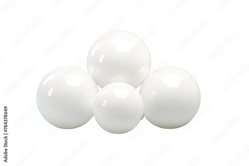 White spheres floating . isolated on a transparent background. White spheres floating . isolated on a transparent background.