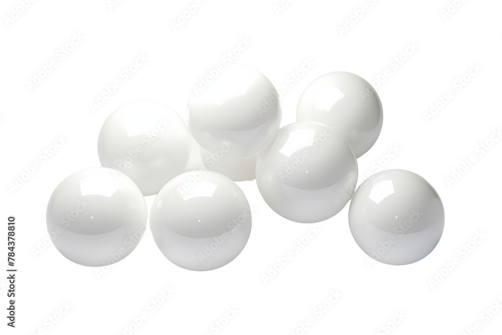 White spheres floating . isolated on a transparent background. White spheres floating . isolated on a transparent background.
