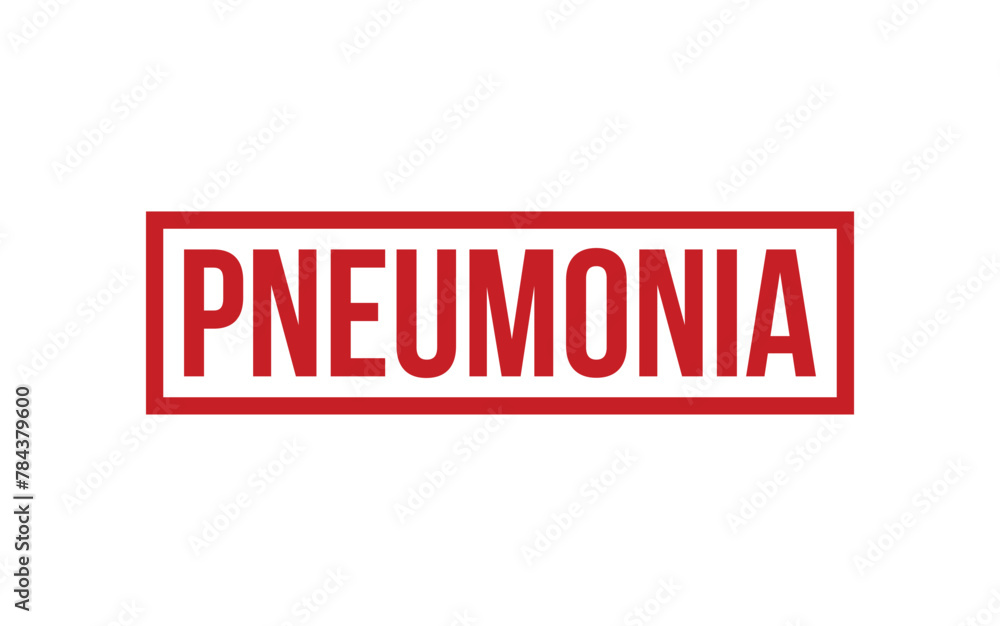 Red Pneumonia Rubber Stamp Seal Vector Red Pneumonia Rubber Stamp Seal Vector