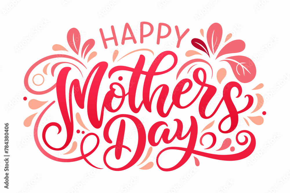 happy mother's day t-shirt design vector illustration