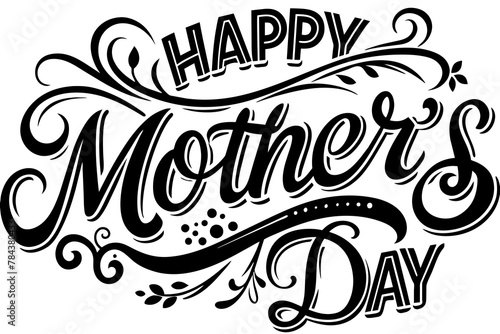 happy mother's day t-shirt design vector illustration