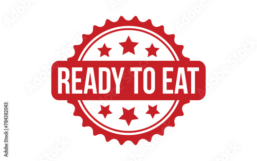 Ready To Eat rubber grunge stamp seal vector