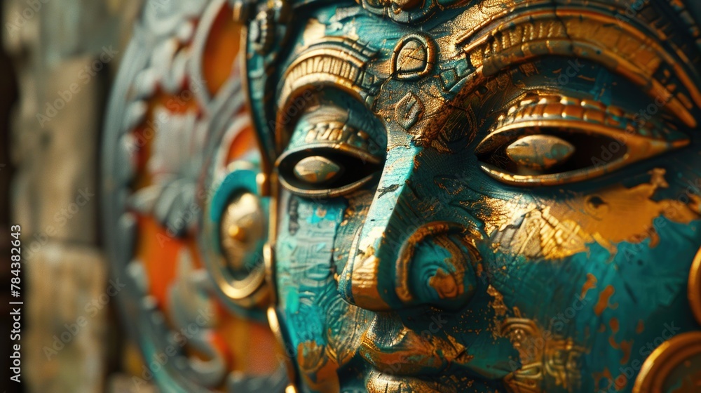 Detailed close up of a statue depicting a woman's face. Suitable for various design projects Detailed close up of a statue depicting a woman's face. Suitable for various design projects