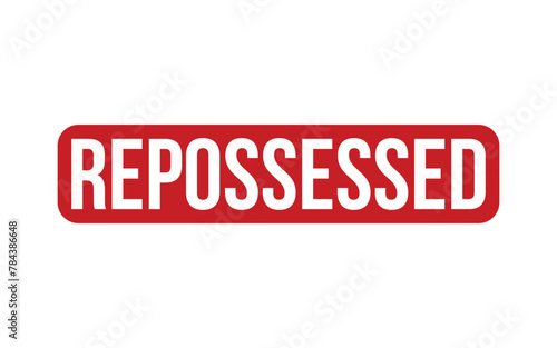 Repossessed Rubber Stamp Seal Vector photo