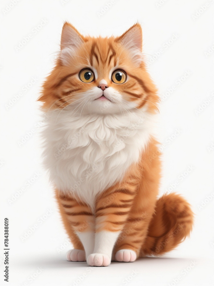 Obraz premium cat isolated on white