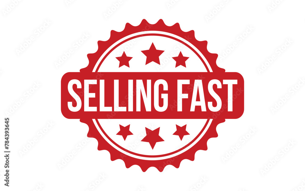 Red Selling Fast Rubber Stamp Seal Vector Red Selling Fast Rubber Stamp Seal Vector