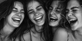 Women sharing a joyful moment, perfect for social media or advertising campaigns
