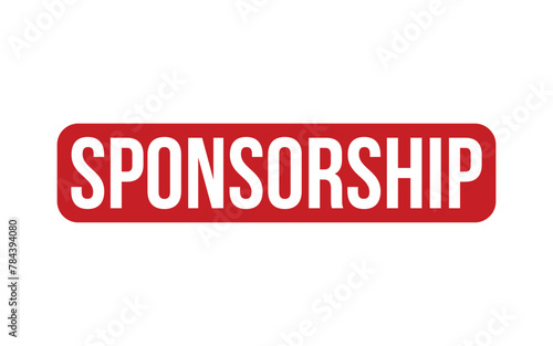 Sponsorship Rubber Stamp Seal Vector