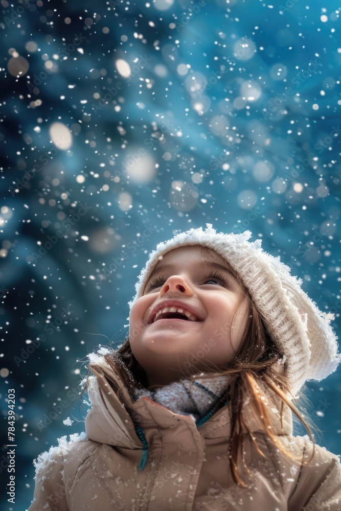 Cheerful child enjoying winter fun. Suitable for family and outdoor activities Cheerful child enjoying winter fun. Suitable for family and outdoor activities