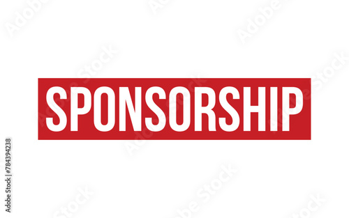 Sponsorship Rubber Stamp Seal Vector