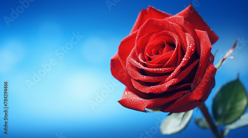 red rose with water drops  high definition hd  photographic creative image