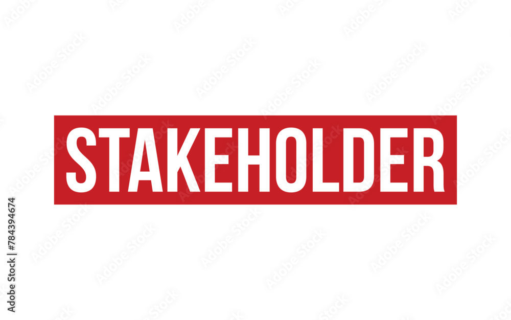 Stakeholder Rubber Stamp Seal Vector