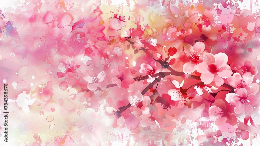 watercolor painting of sakura flowers funny watercolor painting of sakura flowers funny
