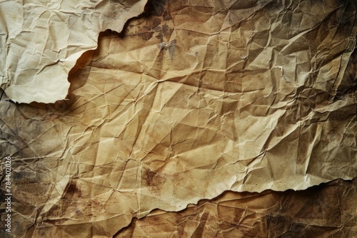 Antique Wrinkled Paper with Natural Texture.