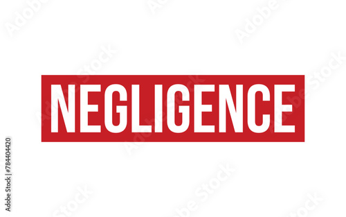 Negligence Rubber Stamp Seal Vector